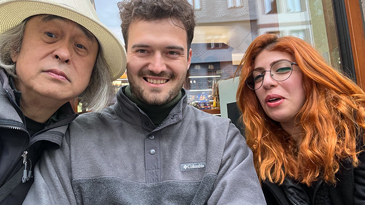 Sergey Sadovoy Akkordeon Altstadt Frankfurt 