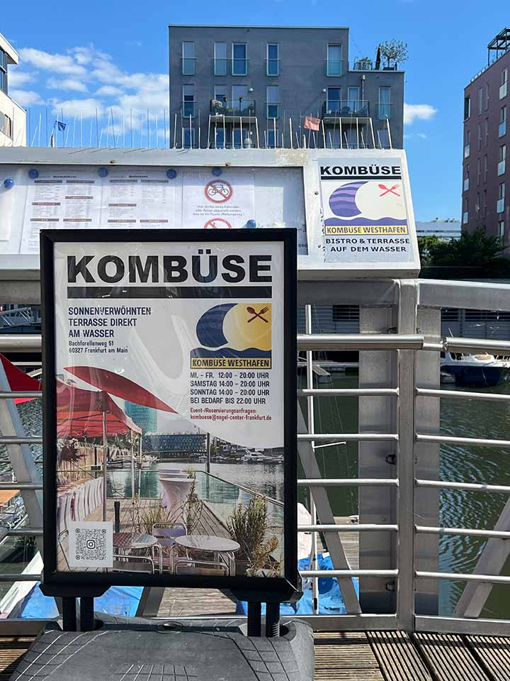 Frankfurt Westhafen Kneipe, Cafe und Bar Kombüse