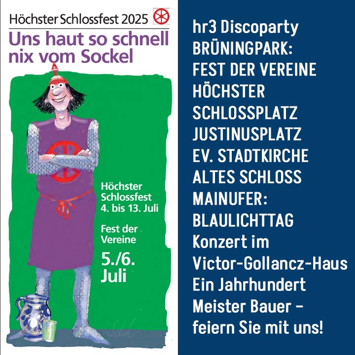 Frankfurt Höchster Schlossfest 2025