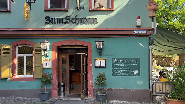 Zum Schwan Frankfurter Gasthaus Mainufer Frankfurt 