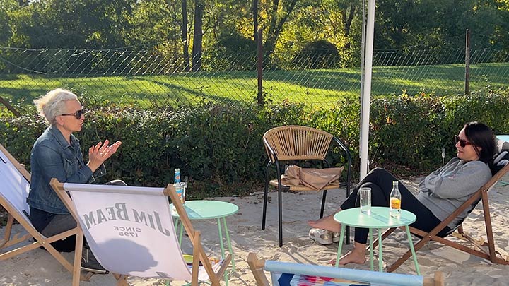 Tandys Riverside Bar Cafe am Frankfurt Mainufer